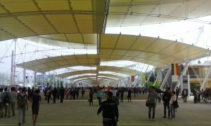 The Decumano, Expo's main walkway lined with country pavilions