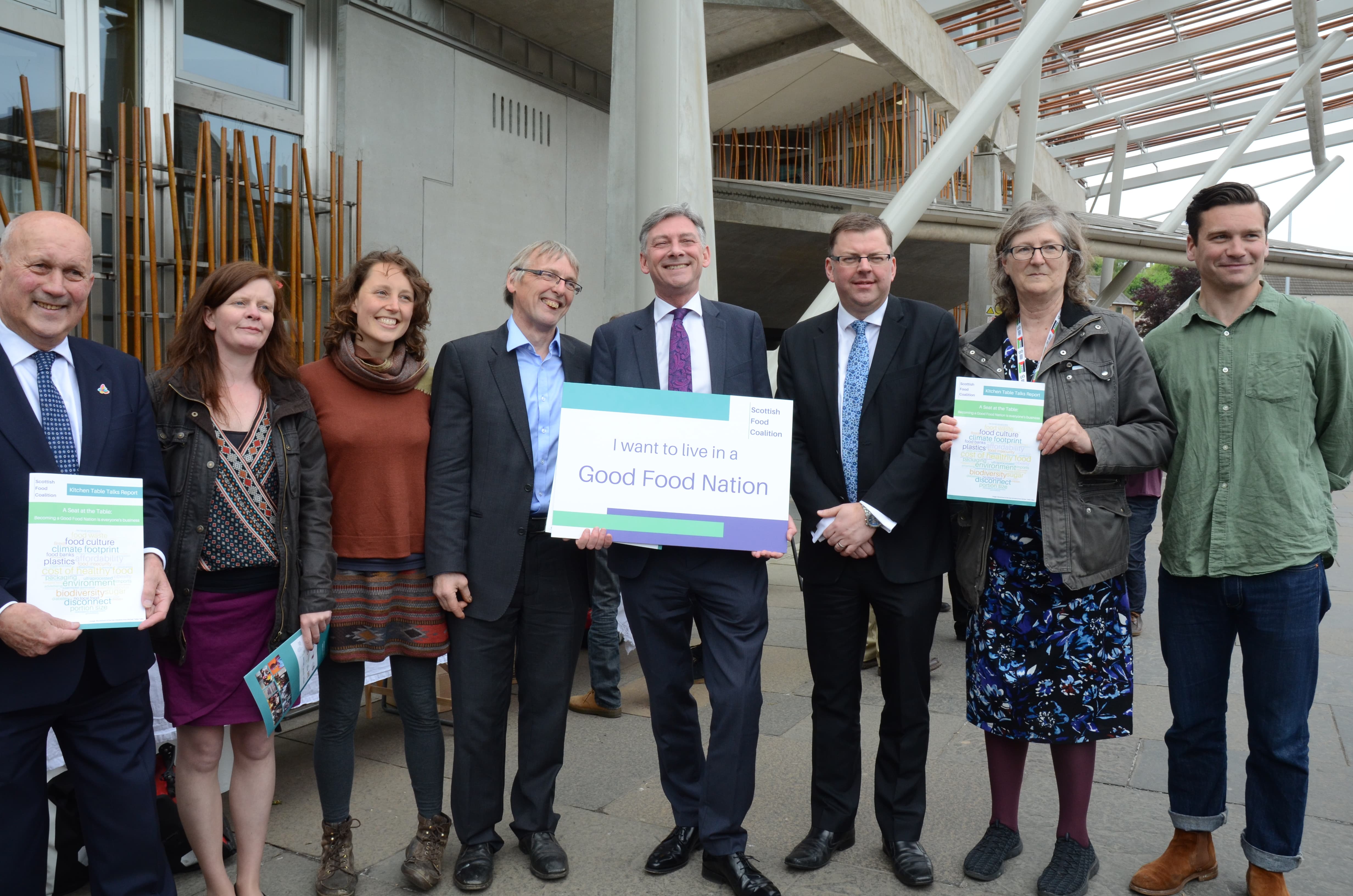 MSPs join campaigners in calling for Scotland to become a Good Food Nation
